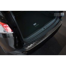 Накладка на задний бампер (черная) Peugeot 3008 II (2016-)